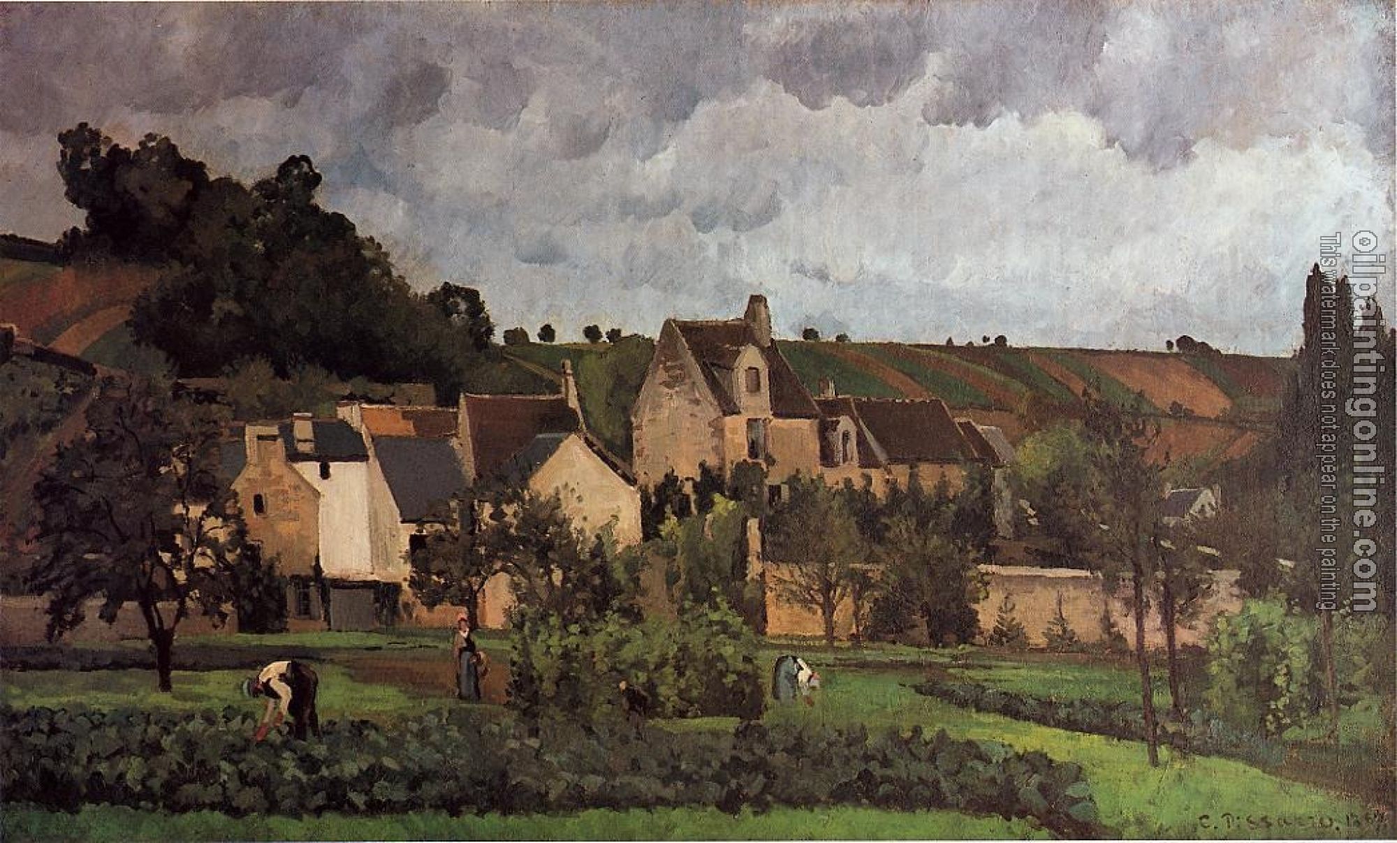 Pissarro, Camille - View of l'Hermitage at Pontoise